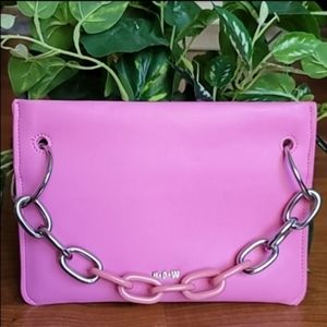 Pink Chain Shoulder Bag